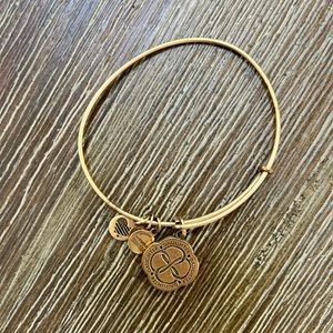 Alex and Ani bangle bracelet with daughter charm